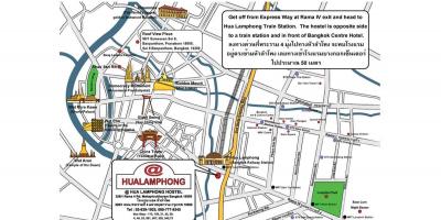 Stasiun kereta api Hua lamphong peta