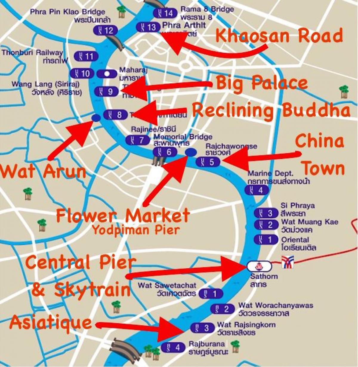peta dari bangkok dermaga