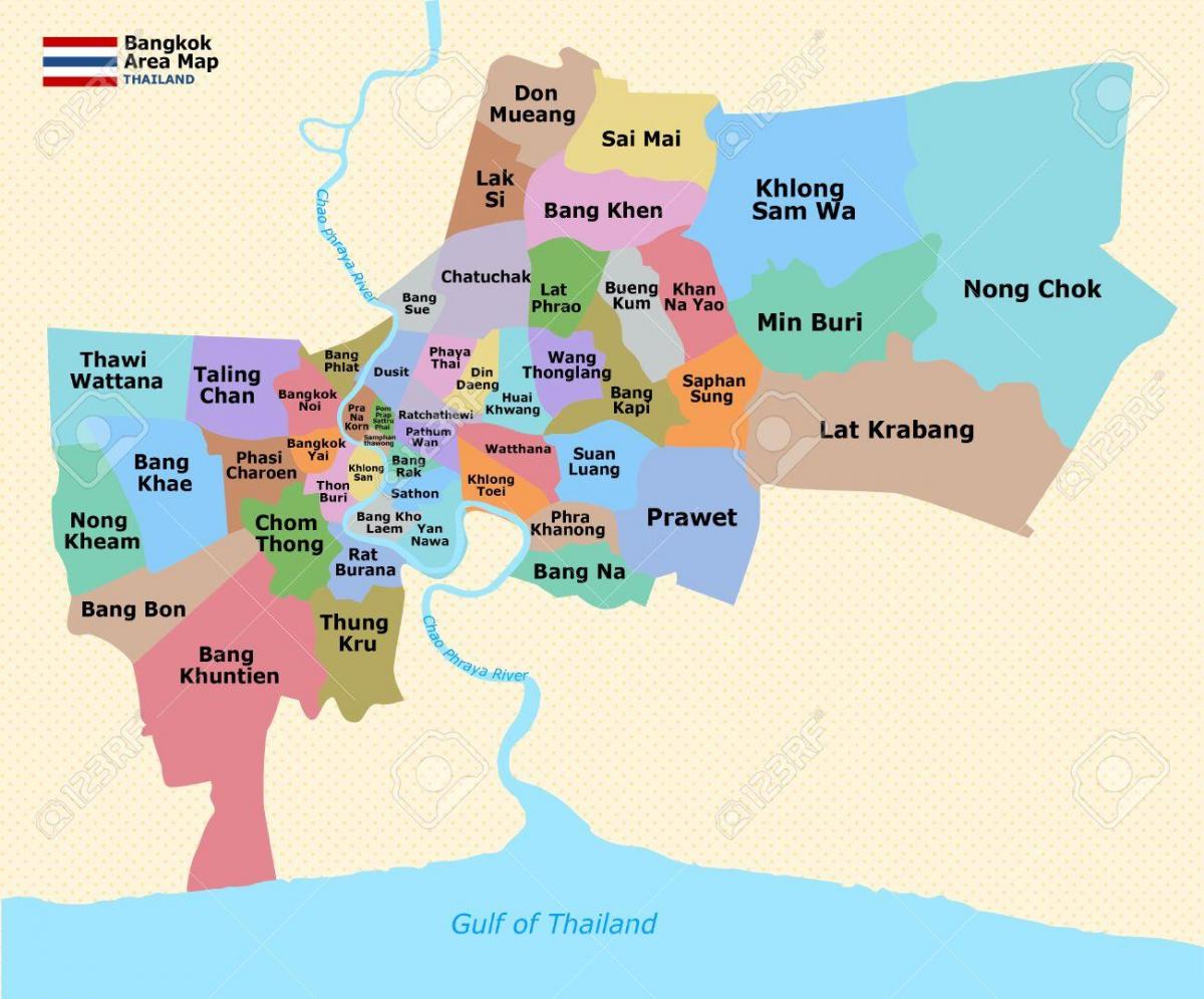 peta dari bangkok kabupaten