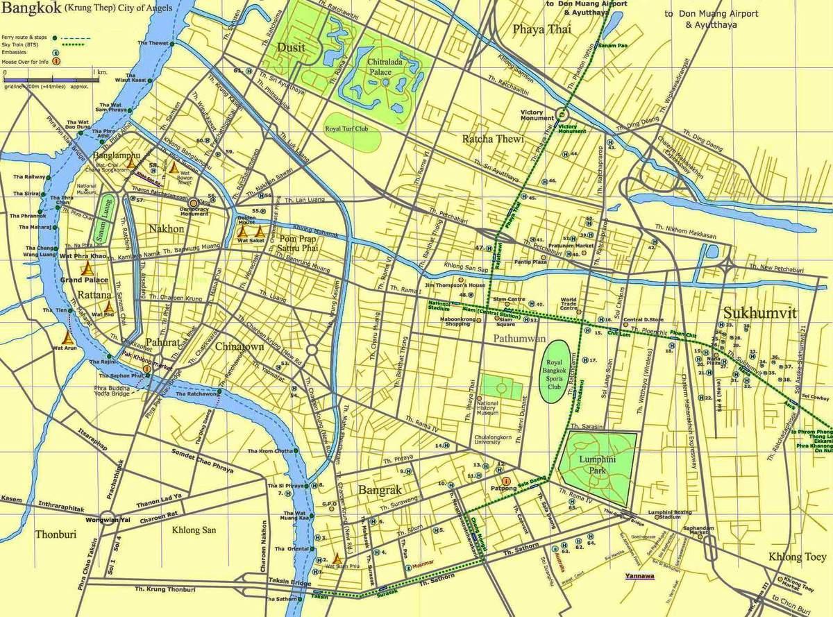peta dari bangkok road