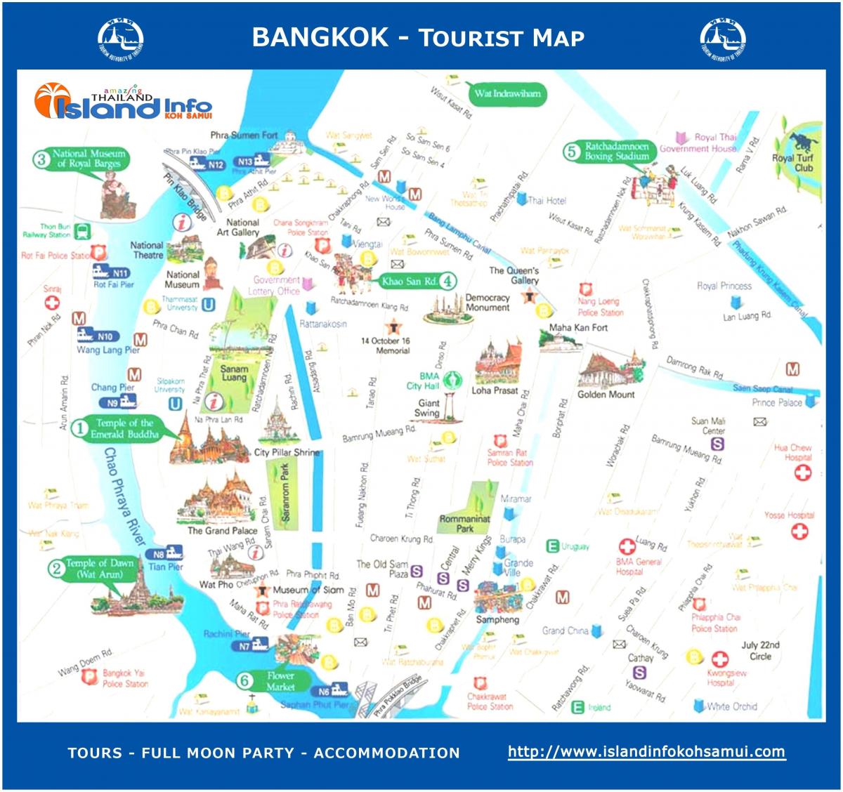 bangkok travel guide peta