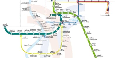 Bangkok peta stasiun