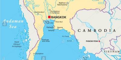 Bangkok thailand peta dunia