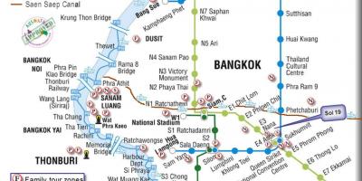 Bangkok angkutan umum peta