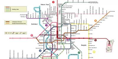 Bangkok metro peta