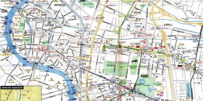 Bangkok peta wisata inggris